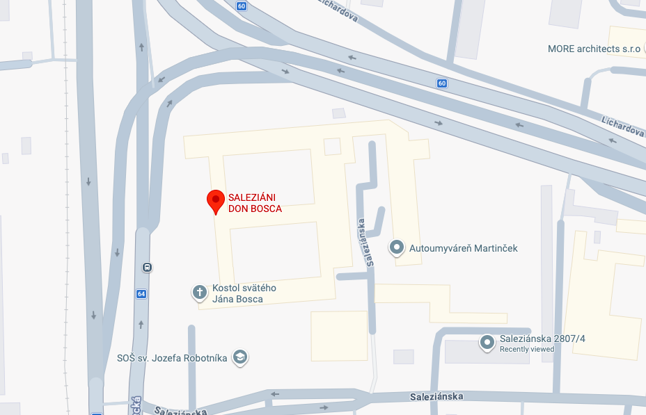 Mapa — Rajecká cesta 17, Žilina